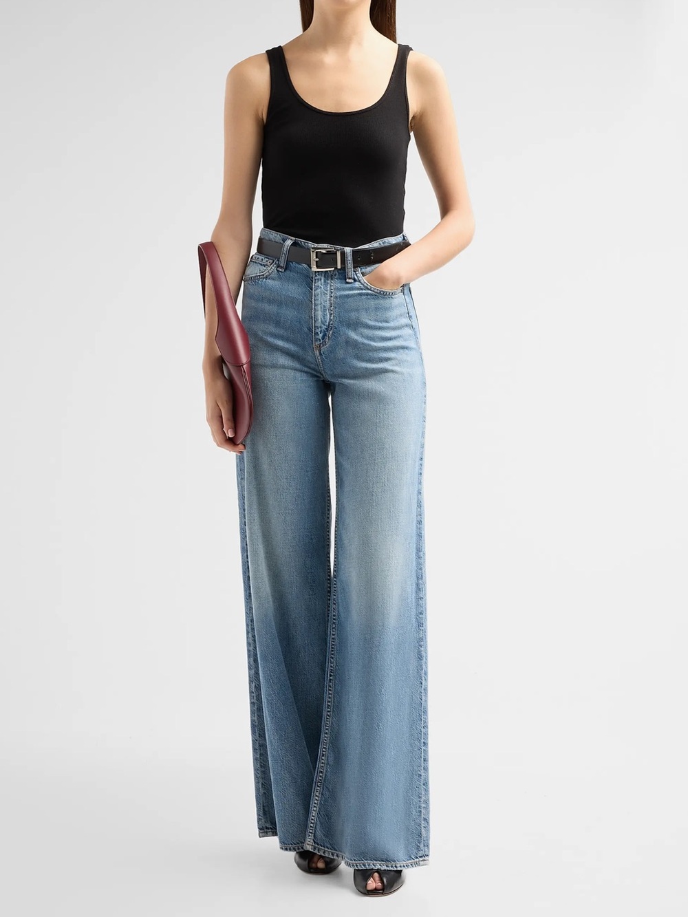 rag n bone Featherweight Sofie High Waist Ultra Wide Jeans
